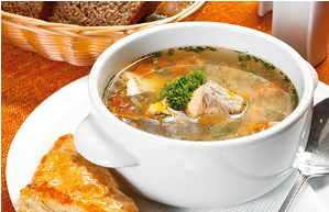 Ароматная уха в горшочках