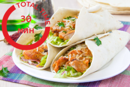 Ролл с куриными наггетсами